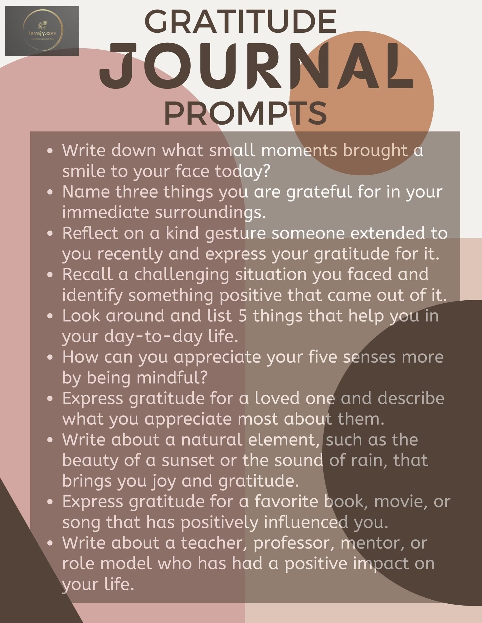 100 Gratitude Journal Prompts for Building a Grateful Life